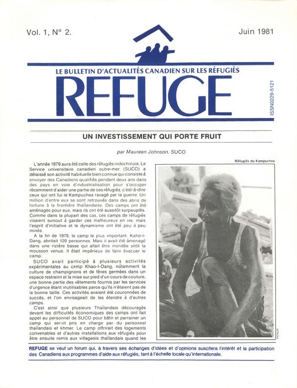 first page Refuge vol. 1.2 1981