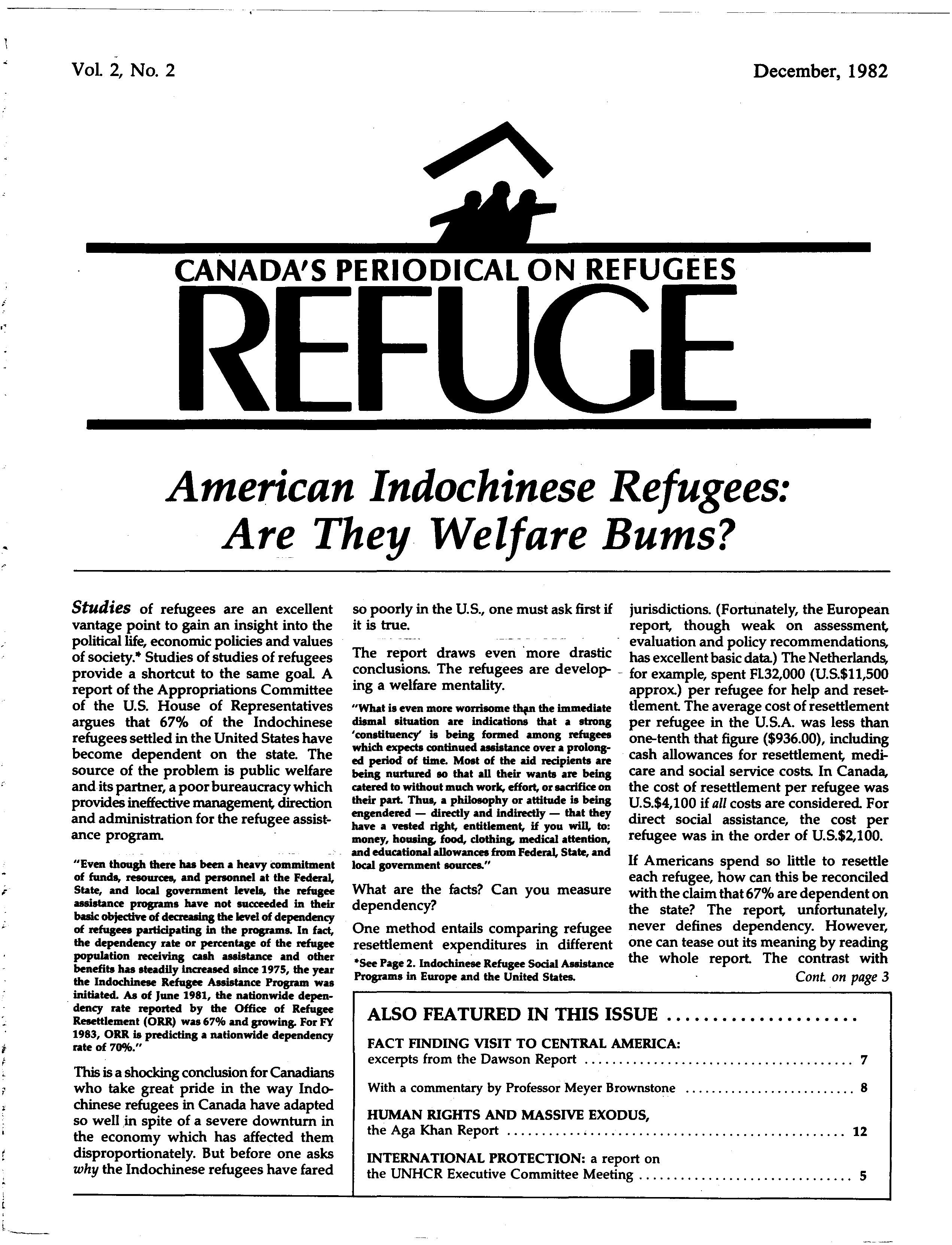 first page Refuge vol. 2.2 1982