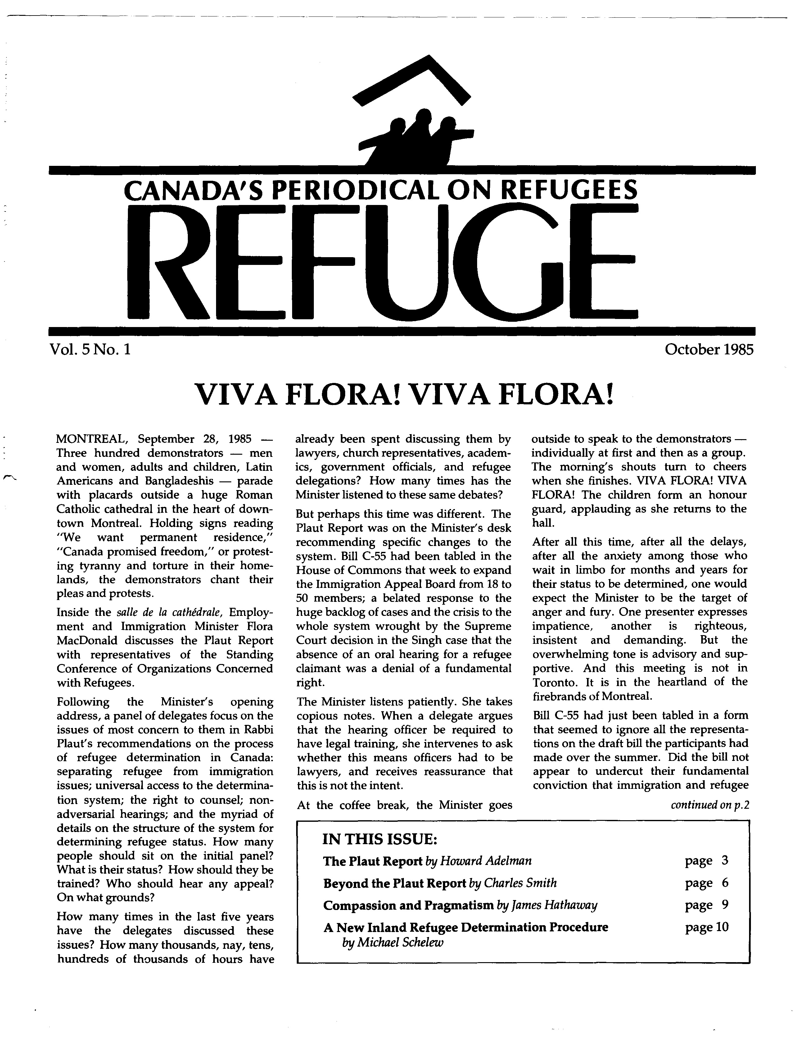 first page Refuge vol. 5.1 1985